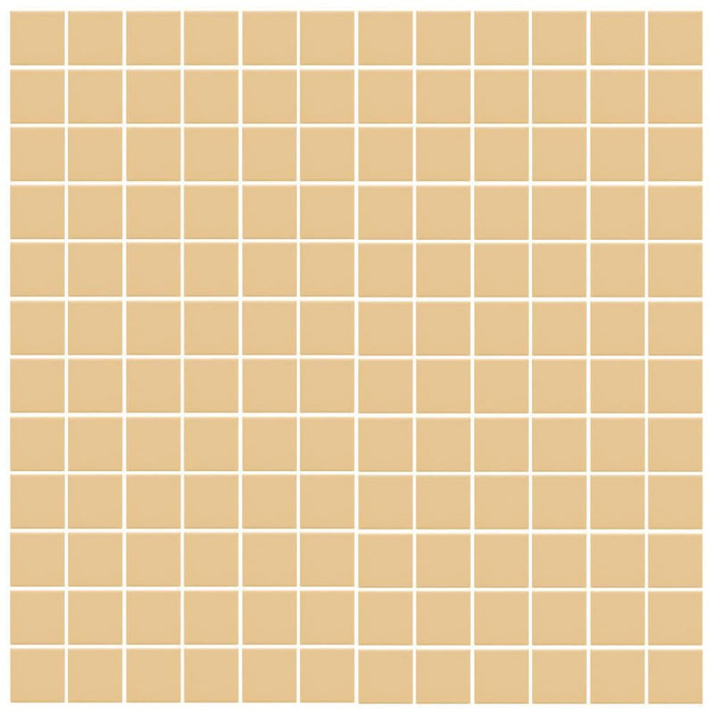 American Olean Unglazed Mosaic 1 x 1 12" x 24"-Porcelain Mosaic-American Olean-Lemon Chiffon-12" x 24"-State Tile
