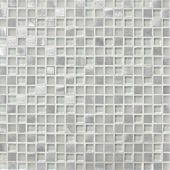 American Olean Morello 12" x 12"-Glass & Metal Mosaic-American Olean-Quartz-12" x 12"-State Tile
