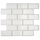 Soho Studio White Thassos 2 x 4 Brick 11.75" x 11.75"