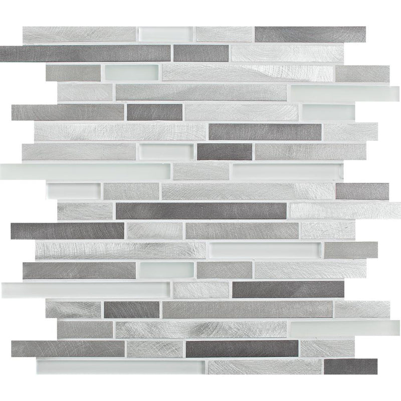 American Olean Morello 11.88" x 13.25"-Glass & Metal Mosaic-American Olean-Moonstone-11.88" x 13.25"-State Tile