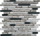 Bati Orient Baguette 12" x 12"-Glass Mosaic-Bati Orient-Grey | Brown-12" x 12"-State Tile