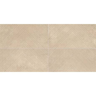 Daltile Chord 12" x 24"-Porcelain Tile-Daltile-Allegro Beige Textured-12" x 24"-State Tile