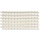 American Olean Unglazed Mosaic 2 x 1 Brick Joint 12" x 24"-Porcelain Mosaic-American Olean-Almond-12" x 24"-State Tile