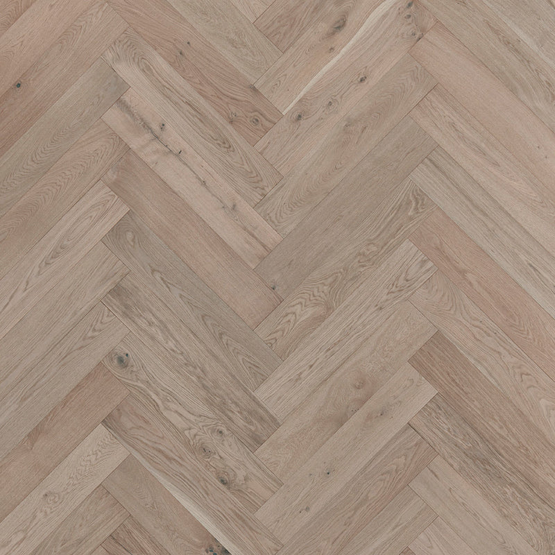 Mannington Latitude Park City Herringbone 7.5" x 37.5" Wintry