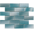 Bati Orient Glass Linear Brick 11.8" x 11.8"-Glass Mosaic-Bati Orient-Aqua-11.8" x 11.8"-State Tile
