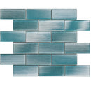 Bati Orient Glass Linear Brick 11.8" x 11.8"-Glass Mosaic-Bati Orient-Aqua-11.8" x 11.8"-State Tile