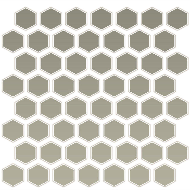 Daltile Color Wheel Mosaic HEX 1 11" x 12"-Ceramic Mosaic-Daltile-Architectural Gray-11" x 12"-State Tile