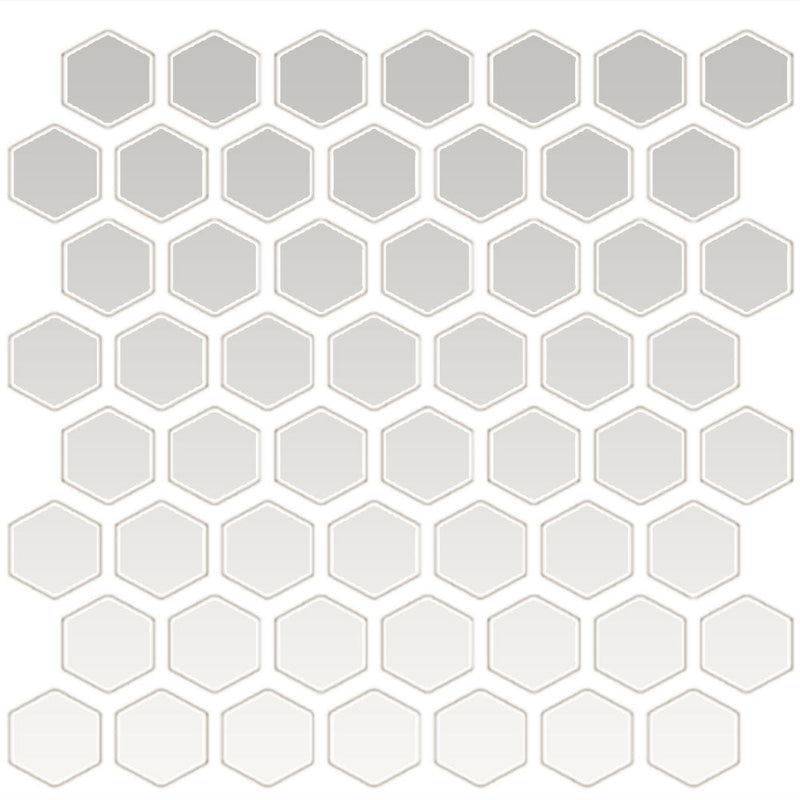 Daltile Color Wheel Mosaic HEX 1 11" x 12"-Ceramic Mosaic-Daltile-Arctic White-11" x 12"-State Tile