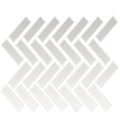 Daltile Color Wheel Mosaic Herringbone 1 x 3 9" x 12"-Ceramic Mosaic-Daltile-Arctic White-9" x 12"-State Tile