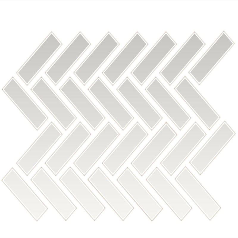 Daltile Color Wheel Mosaic Herringbone 1 x 3 9" x 12"-Ceramic Mosaic-Daltile-Arctic White-9" x 12"-State Tile