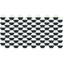 Daltile Keystones Balanced Hex 1 x 2 13" x 24.75"-Porcelain Mosaic-Daltile-Arctic White | Black-13" x 24.75"-State Tile
