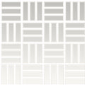 Daltile Color Wheel Mosaic Weave 1 x 3 12" x 12"-Ceramic Mosaic-Daltile-Arctic White-12" x 12"-State Tile