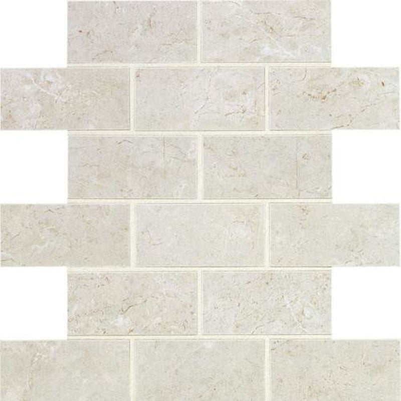 Daltile Florentine 2 x 4 12" x 12"-Porcelain Mosaic-Daltile-Argento Mosaic-12" x 12"-State Tile