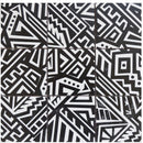 Bati Orient Aztec Native 11.8" x 11.8"-Ceramic Mosaic-Bati Orient-Black | White-11.8" x 11.8"-State Tile