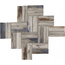 Bati Orient Herringbone Wood Look 11" x 11.10"-Glass Mosaic-Bati Orient-Beige Brown-11" x 11.10"-State Tile