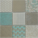 Bati Orient Glass Geometric 11.8" x 11.8"-Glass Mosaic-Bati Orient-Green | Beige-11.8" x 11.8"-State Tile