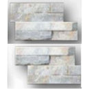 Bati Orient Angle Wall Cladding 4" x 8"-Natural Stone Mosaic-Bati Orient-Grey | Beige-4" x 8"-State Tile