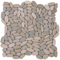 Bati Orient Pebbles Sliced Matte 12" x 12"-Natural Stone Mosaic-Bati Orient-Beige Matte-12" x 12"-State Tile