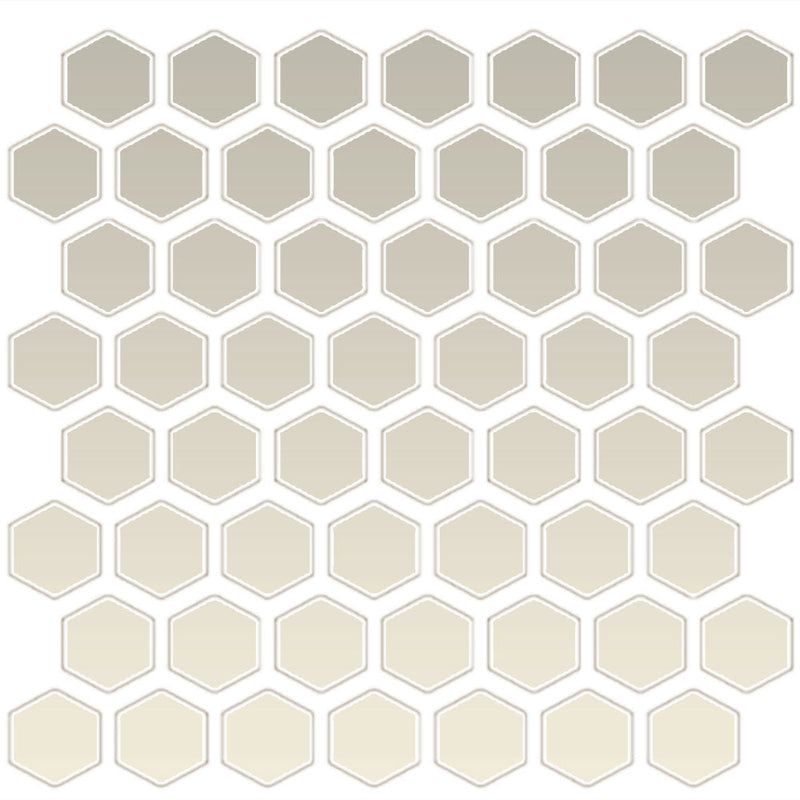 Daltile Color Wheel Mosaic HEX 1 11" x 12"-Ceramic Mosaic-Daltile-Biscuit-11" x 12"-State Tile