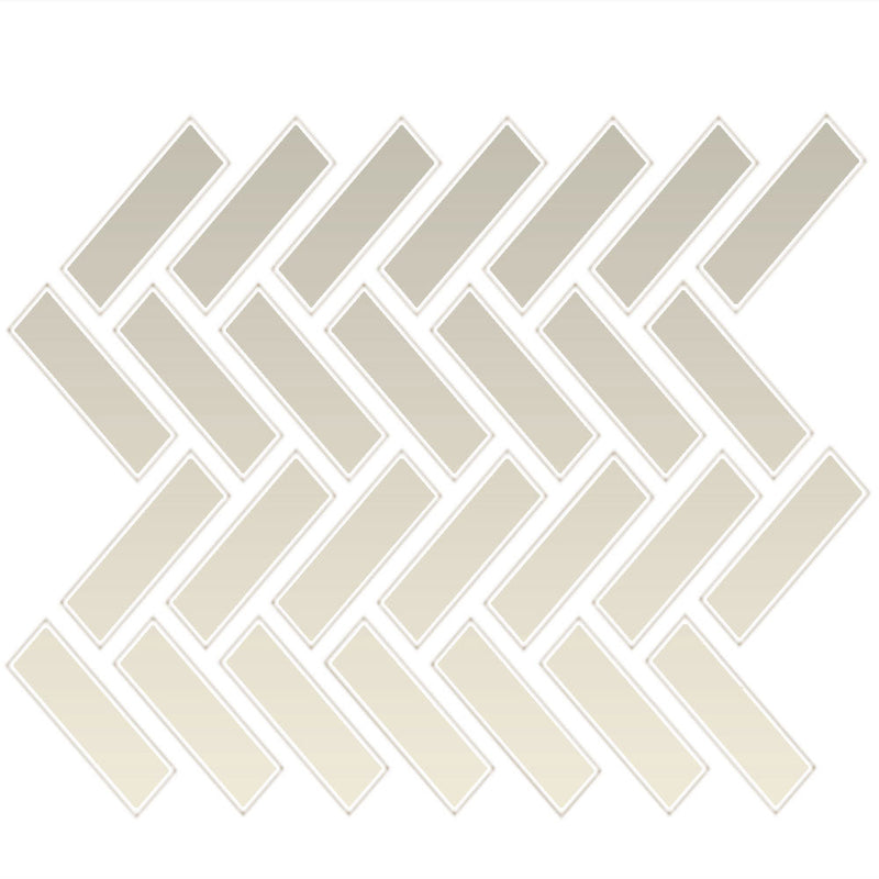 Daltile Color Wheel Mosaic Herringbone 1 x 3 9" x 12"-Ceramic Mosaic-Daltile-Biscuit-9" x 12"-State Tile