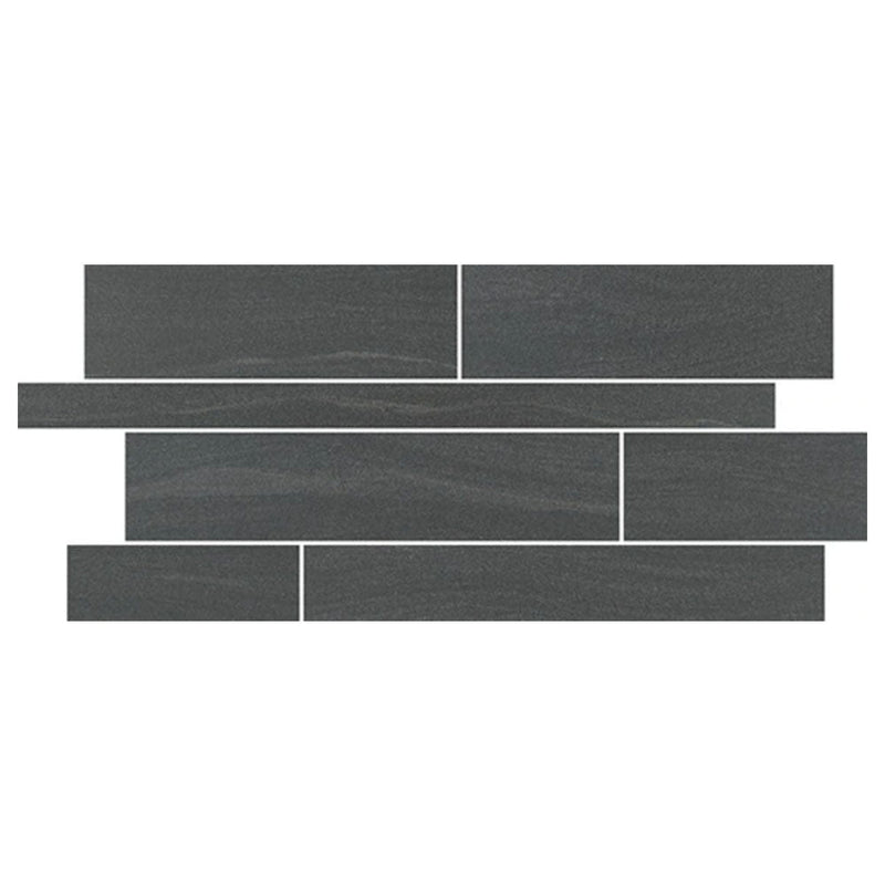 Marazzi Sabbia Marmo Random Linear 12" x 24"-Porcelain Mosaic-Marazzi-Black-12" x 24"-State Tile