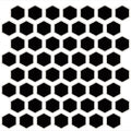 Daltile Color Wheel Mosaic HEX 1 11" x 12"-Ceramic Mosaic-Daltile-Black-11" x 12"-State Tile
