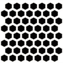 Daltile Color Wheel Mosaic HEX 1 11" x 12"-Ceramic Mosaic-Daltile-Black-11" x 12"-State Tile