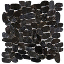Bati Orient Pebbles Sliced Polished 12" x 12"-Natural Stone Mosaic-Bati Orient-Black Polished-12" x 12"-State Tile