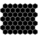 American Olean Color Story Mosaic Hex 1.5" 10.25" x 11.63"-Ceramic Mosaic-American Olean-Matte Black-10.25" x 11.63"-State Tile