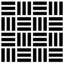 Daltile Color Wheel Mosaic Weave 1 x 3 12" x 12"-Ceramic Mosaic-Daltile-Black-12" x 12"-State Tile