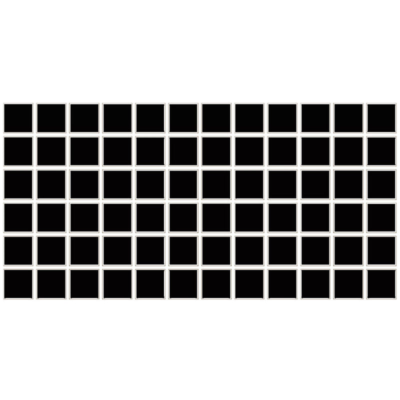 Daltile Color Wheel Mosaic 2 x 2 12" x 24"-Ceramic Mosaic-Daltile-Black-12" x 24"-State Tile