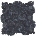 Bati Orient Pebbles Sliced Matte 12" x 12"-Natural Stone Mosaic-Bati Orient-Black Matte-12" x 12"-State Tile