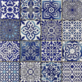 Bati Orient Patchwork Square 11.8" x 11.8"-Ceramic Mosaic-Bati Orient-Blue-11.8" x 11.8"-State Tile