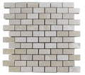 Atlantic Stone Source Mosaic Tiles 1 x 2 12" x 12"-Marble Mosaic-Atlantic Stone Source-Botticino Marble-12" x 12"-State Tile
