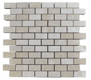 Atlantic Stone Source Mosaic Tiles 1 x 2 12" x 12"-Marble Mosaic-Atlantic Stone Source-Botticino Marble-12" x 12"-State Tile