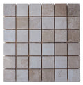 Atlantic Stone Source Mosaic Tiles 2 x 2 12" x 12"-Marble Mosaic-Atlantic Stone Source-Botticino Marble-12" x 12"-State Tile