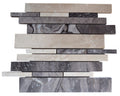 Atlantic Stone Source Mosaic Tiles Linear 12" x 12"-Marble Mosaic-Atlantic Stone Source-Botticino Silver Marble-12" x 12"-State Tile