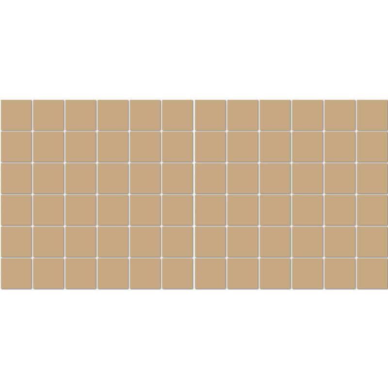 American Olean Unglazed Mosaic 2 x 2 12" x 24"-Porcelain Mosaic-American Olean-Cappuccino-12" x 24"-State Tile
