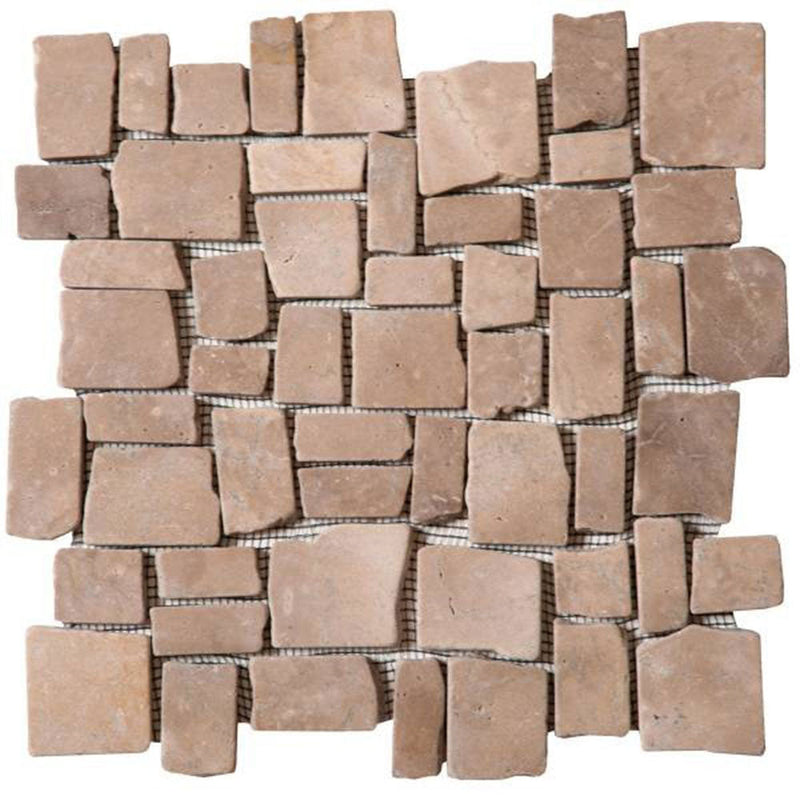 Bati Orient Opus Mosaic 12" x 12"-Natural Stone Mosaic-Bati Orient-Cappuccino-12" x 12"-State Tile
