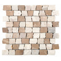 Bati Orient Opus Mosaic 11.60" x 12"-Marble Mosaic-Bati Orient-Cappucino Onyx Cream-11.60" x 12"-State Tile