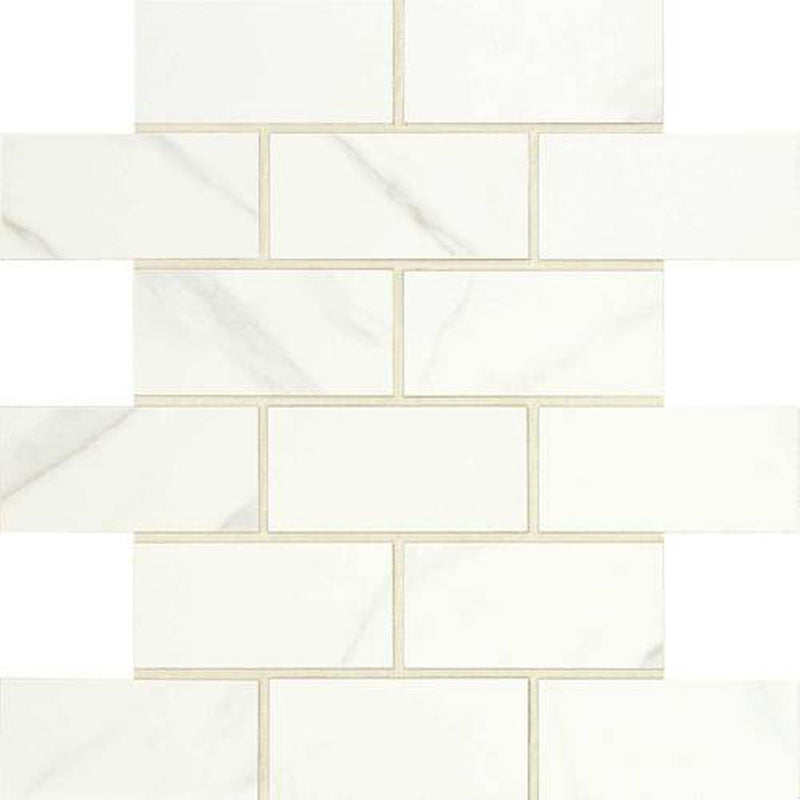Daltile Florentine 2 x 4 12" x 12"-Porcelain Mosaic-Daltile-Carrara Mosaic-12" x 12"-State Tile