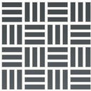 Daltile Color Wheel Mosaic Weave 1 x 3 12" x 12"-Ceramic Mosaic-Daltile-Chalkboard-12" x 12"-State Tile