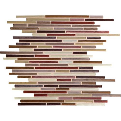 Daltile Caprice 12" x 13"-Glass Mosaic-Daltile-Crimson Blend-12" x 13"-State Tile