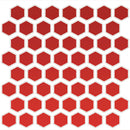 Daltile Color Wheel Mosaic HEX 1 11" x 12"-Ceramic Mosaic-Daltile-Currant-11" x 12"-State Tile