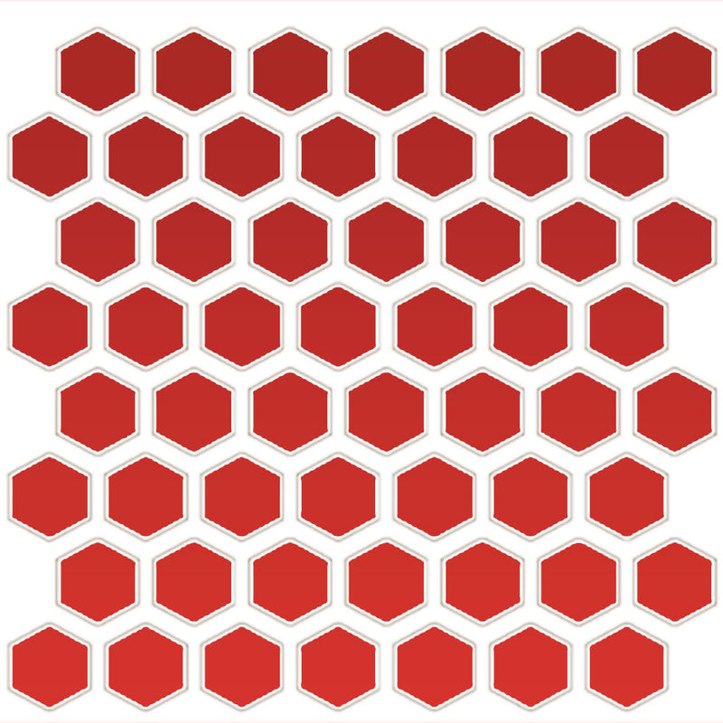 Daltile Color Wheel Mosaic HEX 1 11" x 12"-Ceramic Mosaic-Daltile-Currant-11" x 12"-State Tile