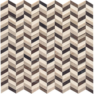 Marazzi Candora 11.81" x 12"-Natural Stone Mosaic-Marazzi-Dark Beige and Brown-11.81" x 12"-State Tile