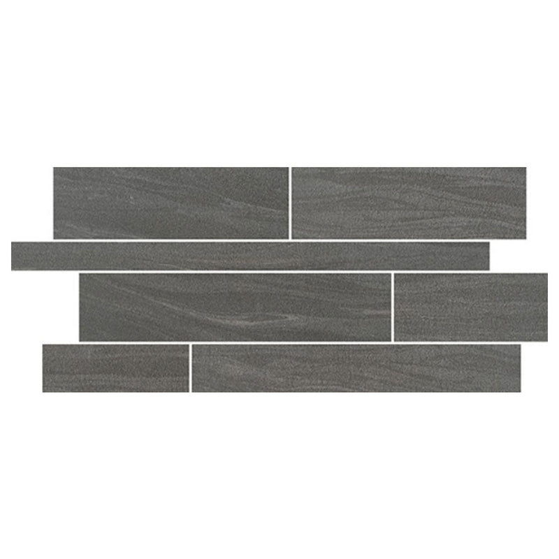 Marazzi Sabbia Marmo Random Linear 12" x 24"-Porcelain Mosaic-Marazzi-Dark Gray-12" x 24"-State Tile