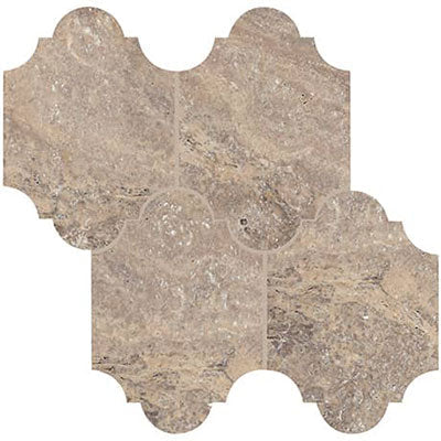 Daltile Parksville Stone Victorian Mosaic 12" x 12"-Natural Stone Mosaic-Daltile-Denali Peak Mosaic-12" x 12"-State Tile