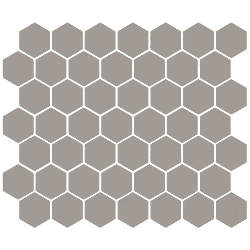 American Olean Color Story Mosaic Hex 1.5" 10.25" x 11.63"-Ceramic Mosaic-American Olean-Matte Dependable-10.25" x 11.63"-State Tile