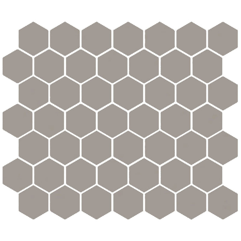 American Olean Color Story Mosaic Hex 1.5" 10.25" x 11.63"-Ceramic Mosaic-American Olean-Dependable-10.25" x 11.63"-State Tile